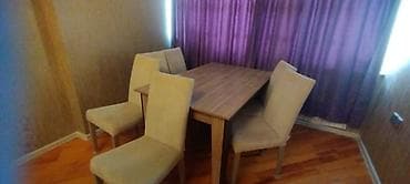 kamp stulu: Mətbəx üçün, Açılmayan, Dördbucaq masa, 6 stul — 1
