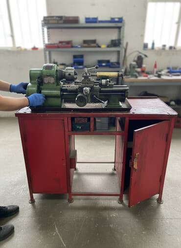 Metall üçün torno dəzgahı və alt şkaf stendi - Tip: Universal metal — 2