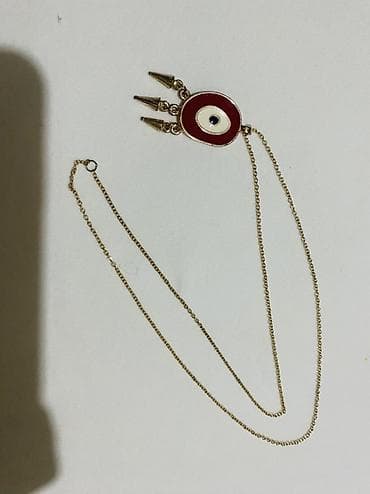 Бижутерия: Boyunbağılar svarovski qaşlı - Zəncir: incə halqalı, qızılı rəngli — 4