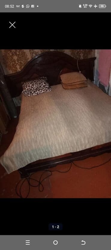 резные ножки для мебели: Двуспальная кровать, Б/у — 1