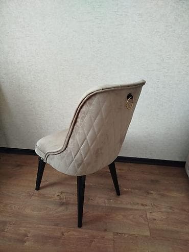 stullar işlənmiş: Qonaq otağı üçün, İşlənmiş, Qatlanmayan, rəng - Bej Stul — 4