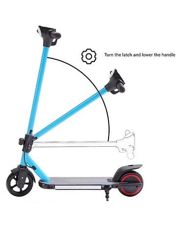 Скутер Elektrik Skuter – LED işıqlı, portativ şəhər nəqliyyatı — 7