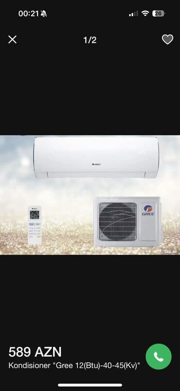 Zərərvericilərə qarşı mübarizə aparatları: Kondisioner Midea, Yeni, 100-dən çox kv. m, Split sistem, Kredit yoxdur, Pulsuz quraşdırılma — 3