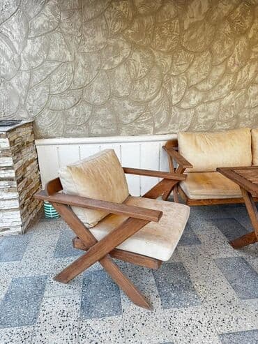 деревянные столы стулья: Б/у, Кресло, Набук, Нет кредита, Нет доставки — 2