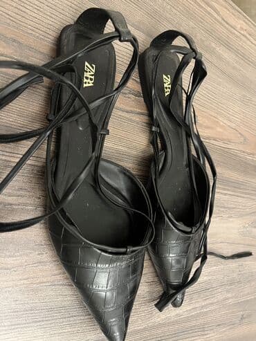 səndəl: Zara, Ölçü: 36, rəng - Qara, Yeni — 3