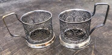 quzu qab: Stəkanlar, rəng - Boz, 2 ədədli dəst, Rusiya — 2