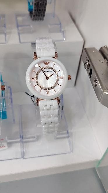 Наручные часы: Emporio Armani qadın qol saatları – keramika korpus və keramika qolbaq — 4