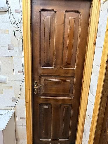 otaq qap: Taxta otaq qapıları dəsti - Material: tam ağac (taxta), klassik — 2