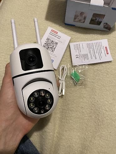 mini kamera 4k wifi: Wi‑Fi PTZ təhlükəsizlik kamerası - 2 antenalı güclü Wi‑Fi bağlantısı — 1