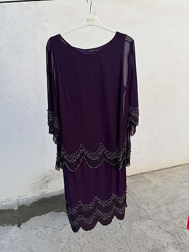 glo hyper plus: Bənövşəyi rəngdə zərif ziyafət donu 1 dəfə geyinilibdi. X-lady dən — 1