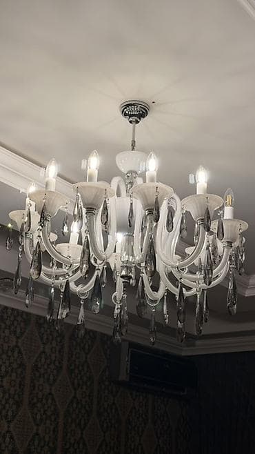 samdanlar: Çılçıraq, 10 və daha çox lampa, Şüşə — 2