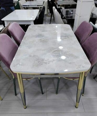 yığılıb açılan stol: Qonaq otağı üçün, Yeni, Açılan, Dördbucaq masa, 4 stul — 4