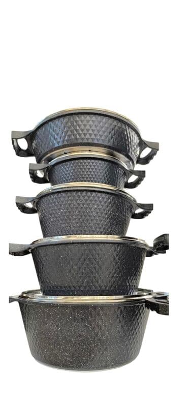 tava dəsti: Tava, Qazan, rəng - Qara, Qranit — 1