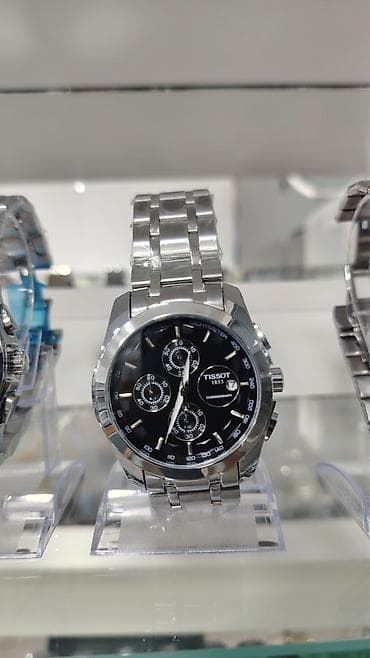 часы tissot: Tissot Chronograph kişi qol saatı - Korpus: paslanmayan polad, iki — 7