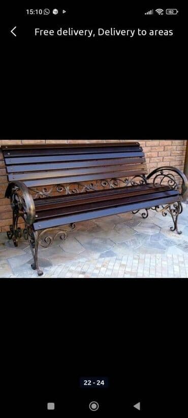 Sifarişlə bağ yelləncəkləri: Metal en mmc olaraq istədiyiniz forma və ölçüde demir işlerinin — 4