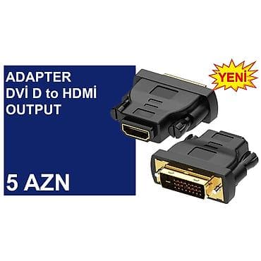 komputer setup: DVİ Adapterlər/Konverterlər (Çeviricilər) ⭐DVİ İ (24+5) to VGA – 5 AZN — 6