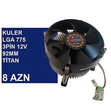 Elektronika: Kulerlər “775 socket 12v 3/4pin” ⭐Kuler 775 socket 12v 3pin - 8 AZN — 7