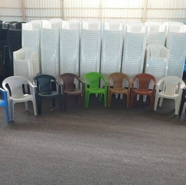 Bağ, çöl oturacaqları: Yeni, Kvadrat masa, 4 stul, Açılmayan, Stullar ilə, Plastik — 8
