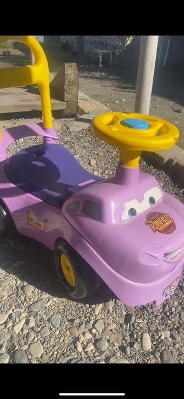 машины для детей: Uşaq yürümə maşını – “Cars” temalı - Rəng: bənövşəyi gövdə, sarı — 3