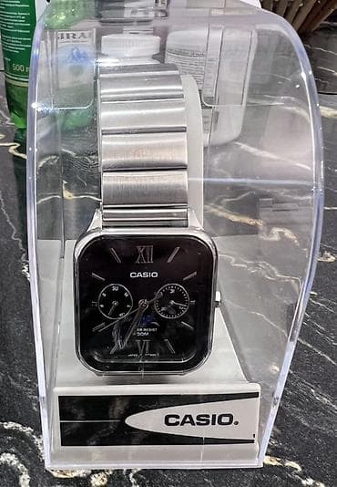 brend geyimlər: Yeni, Qol saatı, Casio, rəng - Qara — 2