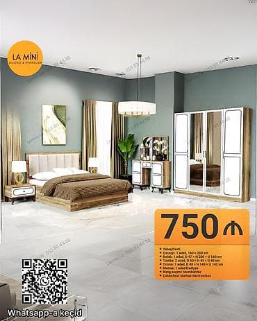 LA MİNi yataq dəsti Dəst tərkibi və ölçülər: - Çarpayı: 1 ədəd, 160 ×