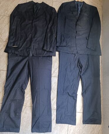 прокат мужских костюмов в баку: 2 dəsti 80 manat,İtaliyan kostyum salvaridir,ölçüsü 62, təzədir — 1