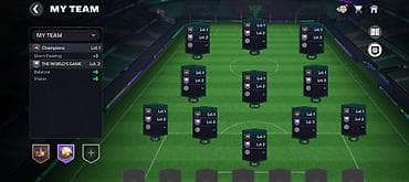 topdan geyim: FIFA Mobile hesabı – güclü komanda və inkişaf etmiş heyət - OVR: 120+ — 2