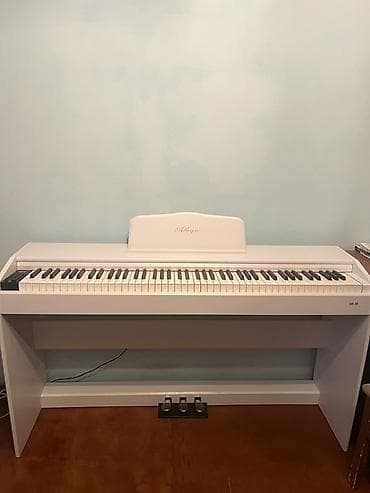 Rəqəmsal piano – Allegro DP-30, ağ rəngli korpus və stendlə — 1