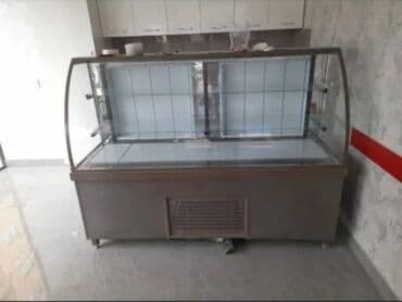 hazır vitrin: Soyuducu vitrin – Qida vitrin aparatı - Ön və yanları şüşəli — 1