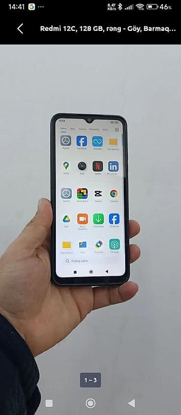 Redmi 12, 128 ГБ, цвет - Черный at lalafo.az Redmi 12, 128 ГБ, цвет - Черный