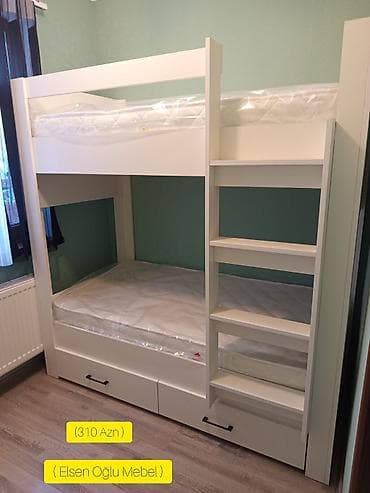 adona mebel: Oğlan və qız üçün, Yeni, Çarpayı, Matras ilə, Siyirməli, Laminat — 1