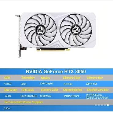 rtx 2080 ti qiymeti: Videokart NVidia GeForce RTX 3050, 6 GB, Yeni — 5