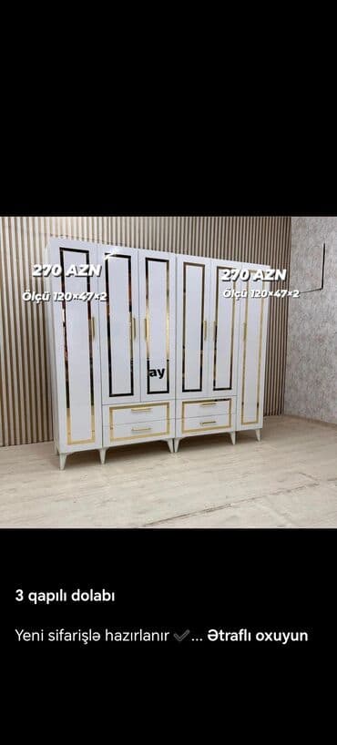 Dolablar: Yeni, 3 qapılı Dolab-asılqan — 4