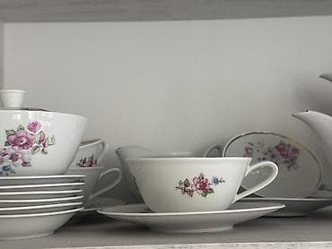 dib: Çay dəsti, rəng - Ağ, Farfor, Weimar, Almaniya — 3