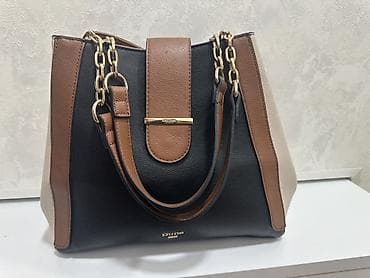 orginal canta: Dune London qadın çantası - Model: üçrəng kombinasiyası – qara — 1