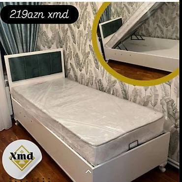 televizor altı: Tək nəfərlik ortopedik çarpayı – altı sandıqlı, qaldırılan mexanizmlə — 1