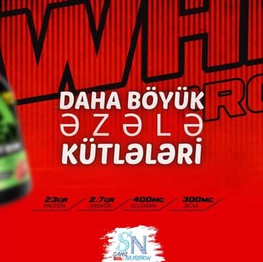 протеин баку: Protein Run Nutrition, Çəki: 2001 - 2500 g, Yeni — 2