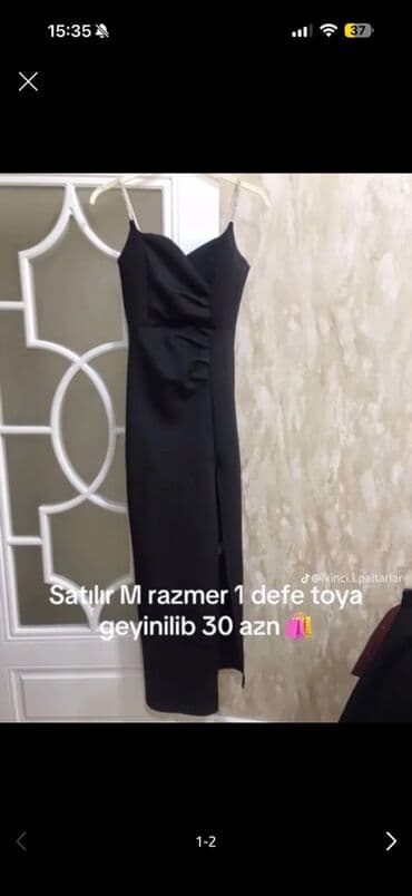Donlar: Qara ziyafət geyimləri 1) Uzun, asimmetrik “one-shoulder” ziyafət — 4