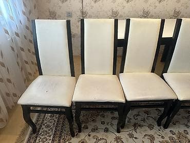 kunc divan ucuz: Qonaq otağı üçün, Açılmayan, Dördbucaq masa, 6 stul — 3