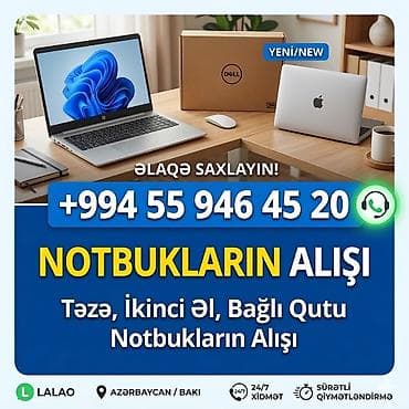 Notbukların Alışı . Satmağ istədiyiniz notbukun şəkil və