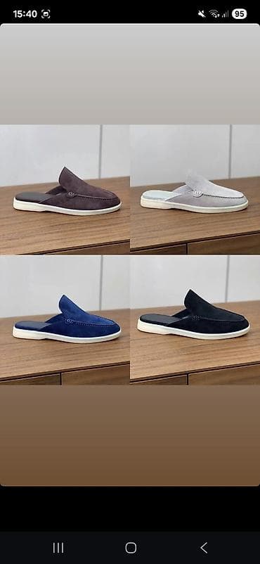 Мужская обувь: Kişi üçün mokasin tərzli arxası açıq ayaqqabılar (slip-on mules) - — 2