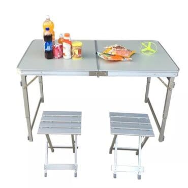 дачный набор стол и стулья: Piknik stol dəsti — 3