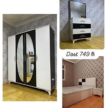 embawood tek carpayi: Yataq dəsti – sifarişlə hazırlanır 🎨 Rəng seçimi mövcuddur 📦 Dəstə — 3