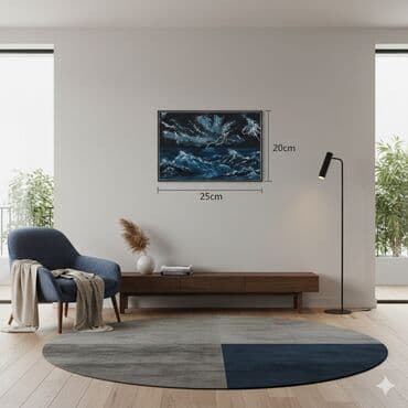 Bağ evi və bağ üçün hərşey: Çatdırılma ödənişlidir, kətan üzərində quaş boya və yağlı boya ilə — 2