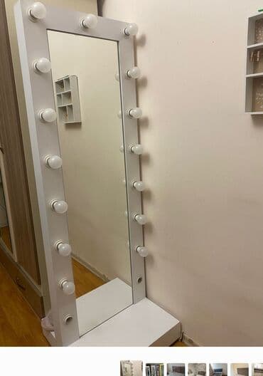 ev əşyaları ikinci el: Işıqlı güzgü satilir uzunluğu 180sm eni 60 sm ünvanın Binəqədi Rayon — 3