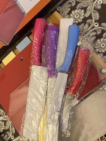 bıçaq desti: AlpenBerg AN-007 mətbəx dəsti (Almaniya brendi) 4 ədəd doğrayıcı — 2