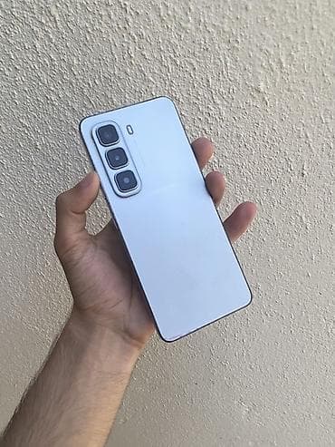 smart saat sim kart: Infinix HOT 50 Pro, 256 GB, rəng - Ağ, Simsiz şarj — 1