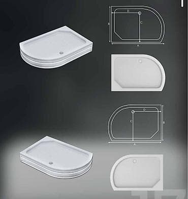 Duş kabinələr üçün padonlar ölçü seçimi var duş kabinələr ara bölmələr