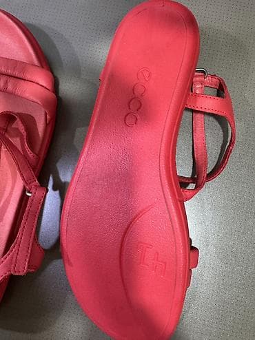 usta geyimi: ECCO Sandallar – qırmızı rəng, Simpil modeli - Brend/model: ECCO — 2