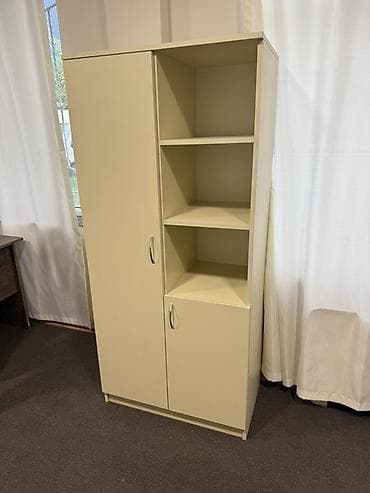 ofis dolabı ikinci el: Ofis mebel dəsti. İki ədəd kompyuter masası bir ədəd sənəd skafı bir — 3